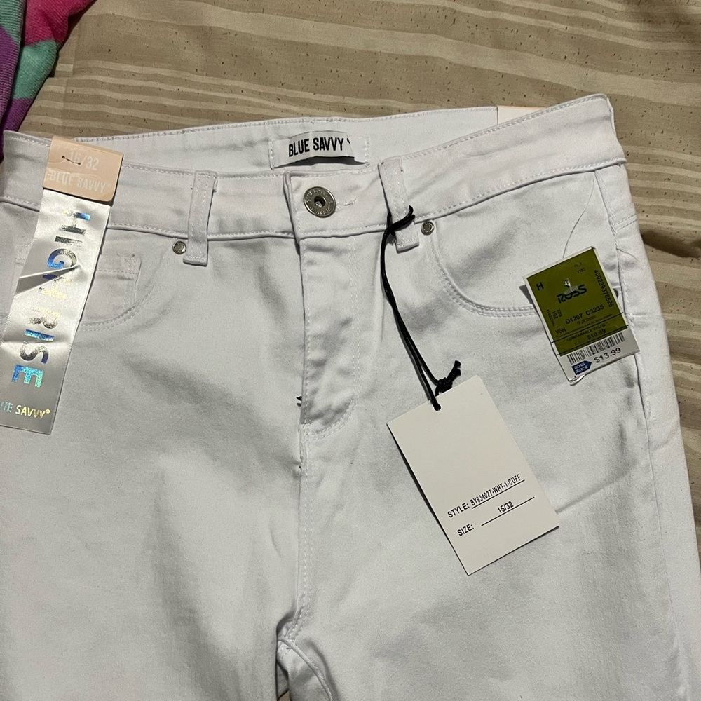 White High Rise Pants - Picture 3 of 4